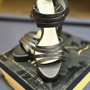 Diba Elegant Black Strappy Heels